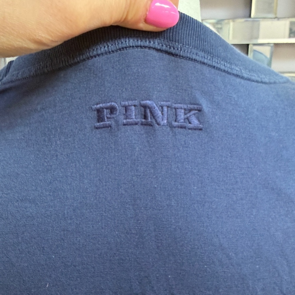 PINK Victoria's Secret pima cotton club, short sleeve T-shirt, size XL NWT - Picture 3 of 6